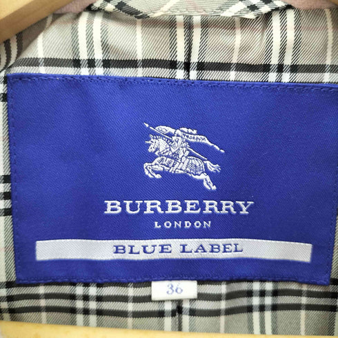 バーバリーブルーレーベル BURBERRY BLUE LABEL フリルデザインウールコート レディース JPN:36