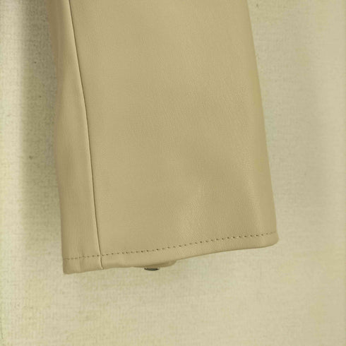 ザラ ZARA フェイクレザー ダブルライダースジャケット レディース import:L