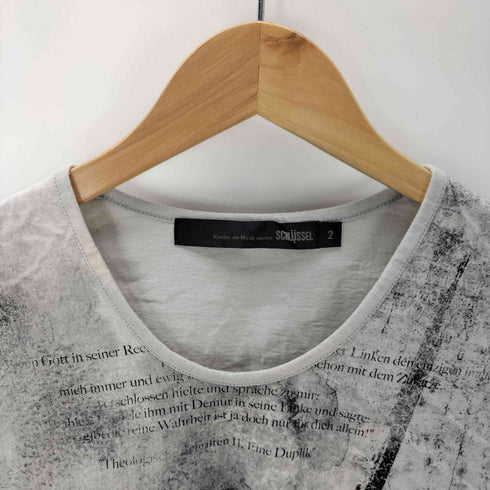 シュリセル SCHLUSSEL Y2K グラフィックプリントTシャツ メンズ JPN:2