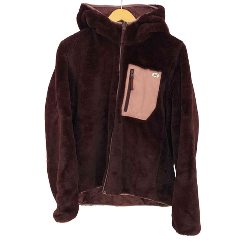 アバクロンビーアンドフィッチ Abercrombie & Fitch キルティング ファー リバーシブルジャケット レディース XL