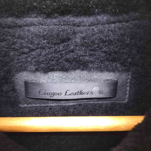 リューグーレザーズ Liugoo Leathers ユーズド加工 羊革 ムートンライダースジャケット メンズ LL