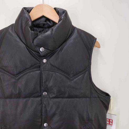 リューグーレザーズ Liugoo Leathers ラムレザーダウンベスト メンズ LL