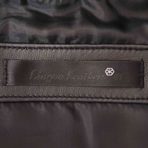 リューグーレザーズ Liugoo Leathers ラムレザーダウンベスト メンズ LL