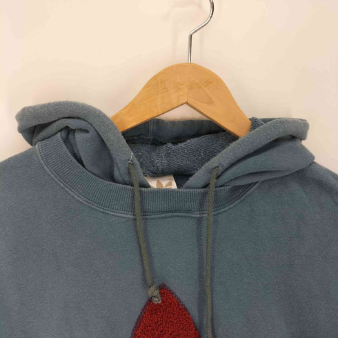 アディダス adidas デザント製 ロゴ パーカー パンツ セットアップ メンズ トップス:M-L パンツ:L