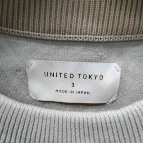 ユナイテッドトウキョウ UNITED TOKYO クルーネックハイゲージニット メンズ JPN:3