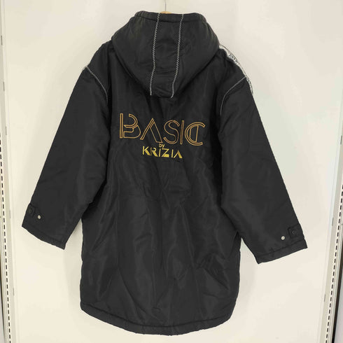 クリツィア KRIZIA BASIC BY Black Hooded Windbreaker Jacket メンズ L