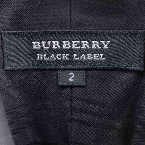 バーバリーブラックレーベル BURBERRY BLACK LABEL L/S BD ストライプ シャツ メンズ JPN:2