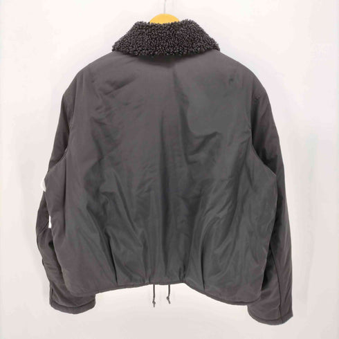 ザラ ZARA 襟ボア ジップアップ パテッド ブルゾン メンズ import:M