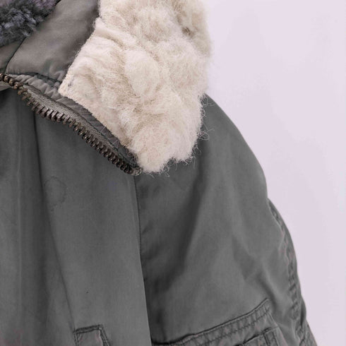 ユーエスエアーフォース U.S. AIR FORCE 80S WORKROOM FOR DESIGNERS INC PARKA EXTREME COLD WEATHER TYPE N-3B SCOVILL ジップ ミリタリー フライト ジャケット 1981年製 メンズ import:M