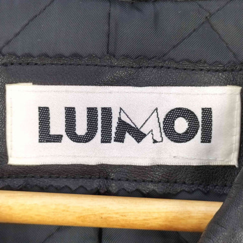 LUIMOI 裏地キルティング シープレザー ハーフコート レディース JPN:9号