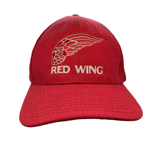 レッドウィング RED WING 90S USA製 ロゴ 刺繍 6パネル キャップ メンズ