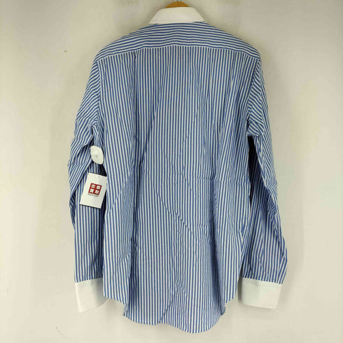 メーカーズシャツカマクラ Makers Shirt 鎌倉 SLIM FIT 襟切り替えカラーストライプ L/S シャツ メンズ 41-89