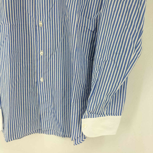 メーカーズシャツカマクラ Makers Shirt 鎌倉 SLIM FIT 襟切り替えカラーストライプ L/S シャツ メンズ 41-89