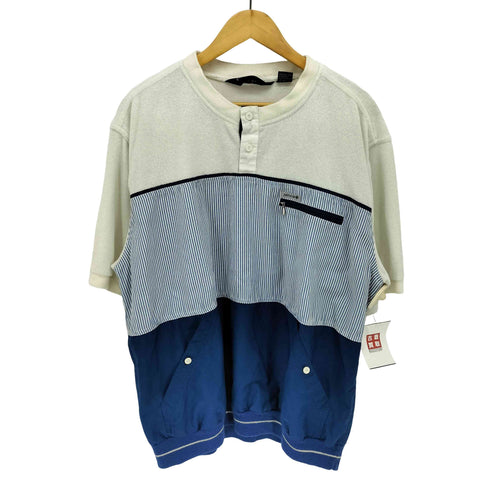 ピエールカルダン pierre cardin 異素材切替 プルオーバーシャツ メンズ import:XL