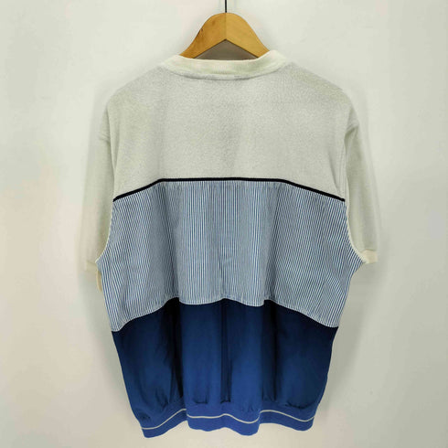 ピエールカルダン pierre cardin 異素材切替 プルオーバーシャツ メンズ import:XL