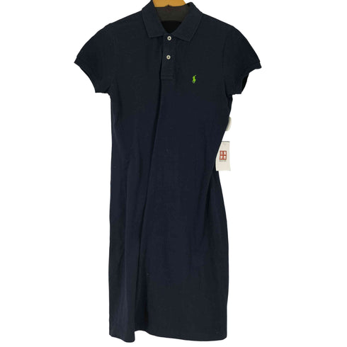 ラルフローレン RALPH LAUREN スモールポニー刺繍 S/S ポロシャツワンピース レディース import:M