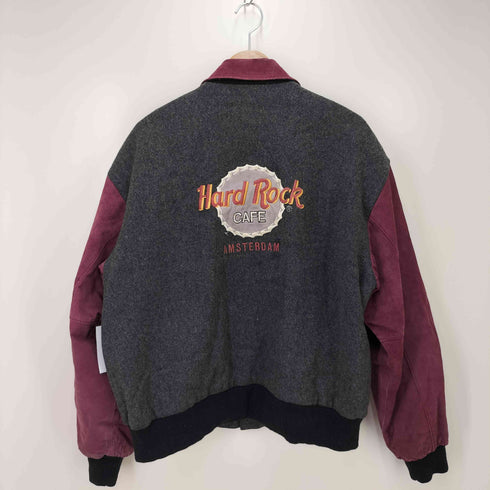 ハードロックカフェ Hard Rock Cafe 90s アムステルダム スウェード切り替え スタジャン メンズ JPN:XL