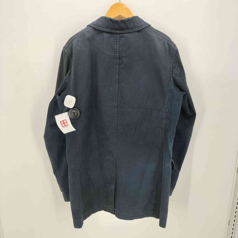 コムデギャルソンオム COMME des GARCONS HOMME 16SS 裏地ストライプ 比翼 マックコート AD2015 メンズ JPN:M