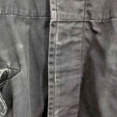 コムデギャルソンオム COMME des GARCONS HOMME 16SS 裏地ストライプ 比翼 マックコート AD2015 メンズ JPN:M