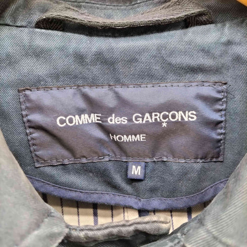 コムデギャルソンオム COMME des GARCONS HOMME 16SS 裏地ストライプ 比翼 マックコート AD2015 メンズ JPN:M