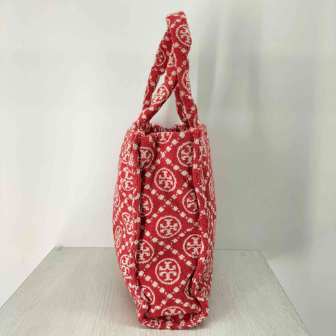 トリーバーチ TORY BURCH T Monogram Tモノグラム テリー トートバッグ ハンドバッグ パイル地 レディース