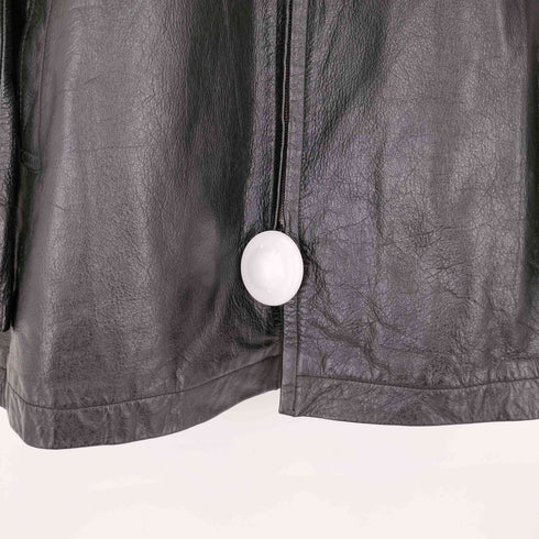 ヨウジヤマモトダーバン アール Yohji Yamamoto DURBAN A.A.R 90-00s ダブルジップカウレザージャケット メンズ JPN:L