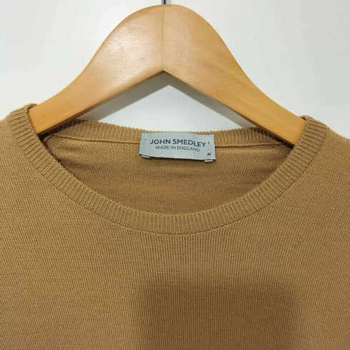 ジョンスメドレー JOHN SMEDLEY LUNDY CLASSIC CREW NECK PULLOVER STANDARD FIT 英国製 メリノウール100 ニット キャメル メンズ import:M
