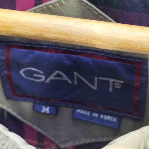 ガント GANT 90S~00S 裏地チェック柄 ハリントンジャケット G-9 メンズ import:M