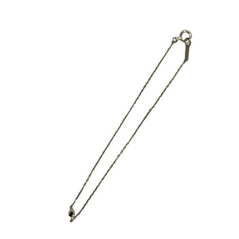 エテ ete チェーンブレスレット PT900/850 刻印 0.01ct レディース