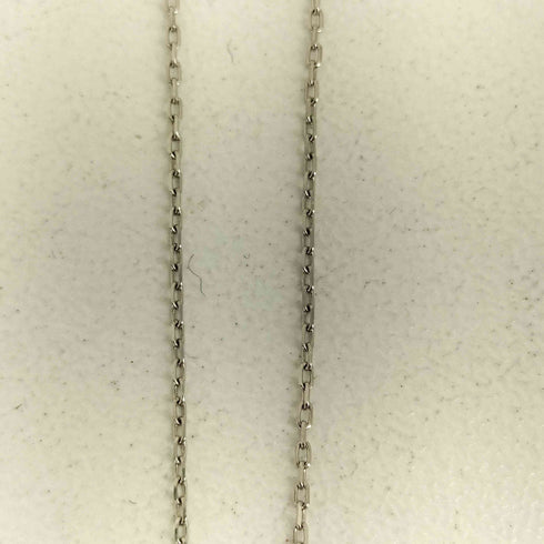 エテ ete チェーンブレスレット PT900/850 刻印 0.01ct レディース