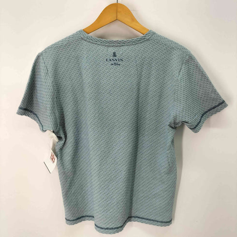 ランバンオンブルー LANVIN en Bleu テクスチャー生地 S/S Tシャツ レディース 50