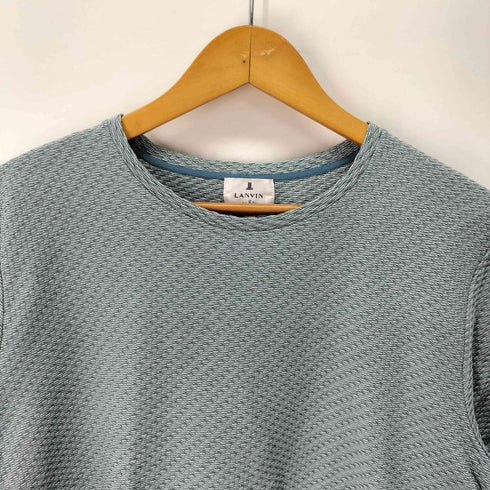 ランバンオンブルー LANVIN en Bleu テクスチャー生地 S/S Tシャツ レディース 50