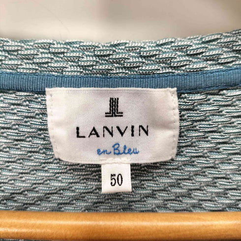 ランバンオンブルー LANVIN en Bleu テクスチャー生地 S/S Tシャツ レディース 50