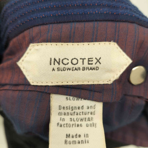 インコテックス INCOTEX SUPER 100'S SLIM FIT センタープレス ウールスラックス メンズ JPN:48