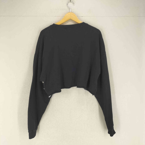 エックスガール X-girl フロント刺繍クロップドスウェット レディース M