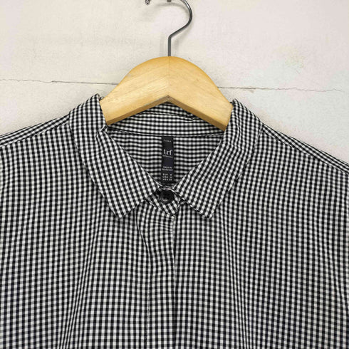 ザラ ZARA ギンガムチェック比翼シャツワンピース レディース M
