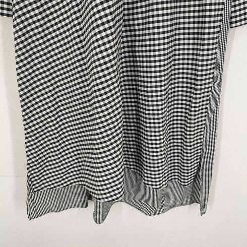 ザラ ZARA ギンガムチェック比翼シャツワンピース レディース M