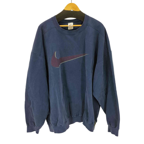 ナイキ NIKE 90s 銀タグ スウォッシュロゴプリントスウェットシャツ デカロゴ メンズ JPN:XXL