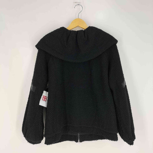 ツモリチサト TSUMORI CHISATO ダブルジップ 袖スパンコール ビッグカラー バルーンボアジャケット レディース JPN:2