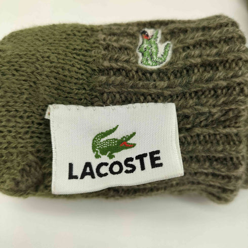 ラコステ LACOSTE ケーブルニット手袋 レディース