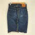リーバイス Levis 90S 日本製 702 XX ビックE ボタン裏 J22 刻印 バックアジャスター 革パッチ ボタンフライ ステッチ デザイン リメイク デニムスカート 99年製 レディース W29 L36