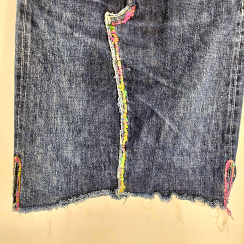 リーバイス Levis 90S 日本製 702 XX ビックE ボタン裏 J22 刻印 バックアジャスター 革パッチ ボタンフライ ステッチ デザイン リメイク デニムスカート 99年製 レディース W29 L36