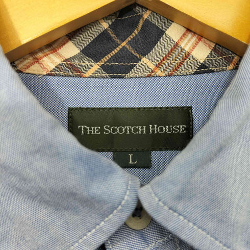 ザスコッチハウス The Scotch House ポケット ボタンダウン ワークシャツ メンズ import:L