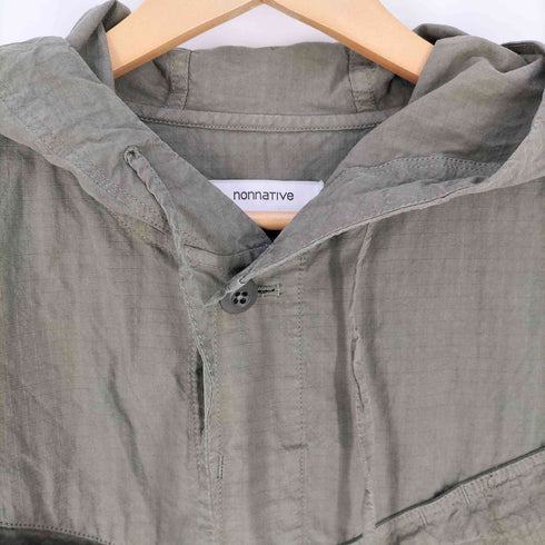 ノンネイティブ nonnative TROOPER HOODED JACKET COTTON RIPSTOP OVERDYED トルーパー フーデッド ジャケット メンズ JPN:1