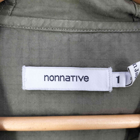 ノンネイティブ nonnative TROOPER HOODED JACKET COTTON RIPSTOP OVERDYED トルーパー フーデッド ジャケット メンズ JPN:1