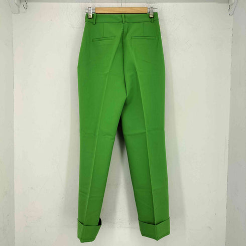 ザラ ZARA green trousers カラーパンツ スラックス レディース JPN:S