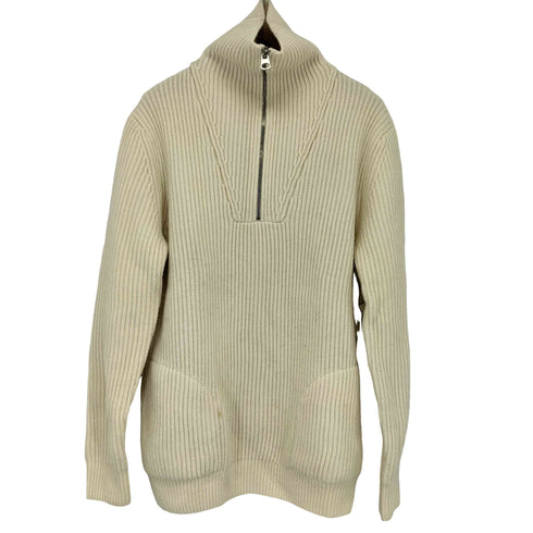ザラ ZARA ハーフジップ プルオーバーニット メンズ import:M