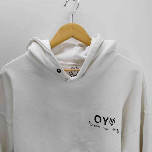 オーワイ OY バックビッグ ロゴ プリント プルオーバー パーカー メンズ