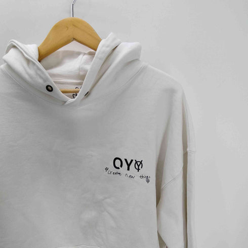 オーワイ OY バックビッグ ロゴ プリント プルオーバー パーカー メンズ