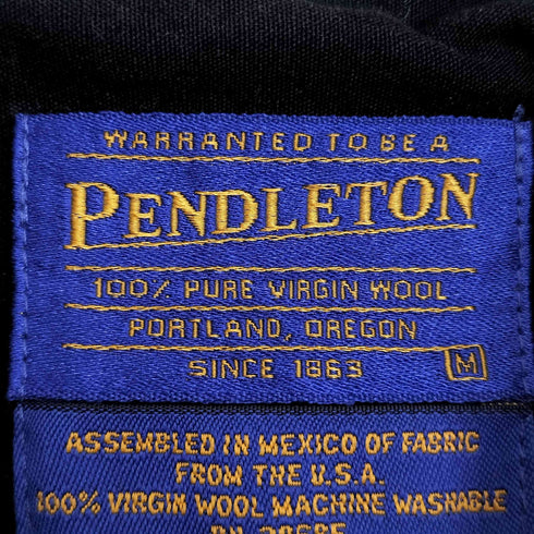 ペンドルトン PENDLETON 00s メキシコ製 VIRGIN WOOL オンブレチェック ボードシャツ ボックスシルエット メンズ import:M